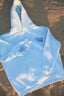 “Life Comes in Waves” Oversized “Seaside Blue” Embroidered Hoodie