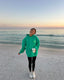 “Protect The Locals” Oversized “Sea-Glass Green” Embroidered Hoodie