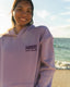 “Lavender” Basic Oversized Embroidered Hoodie