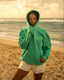 “Protect The Locals” Oversized “Sea-Glass Green” Embroidered Hoodie