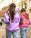 “Lavender” Basic Oversized Embroidered Hoodie