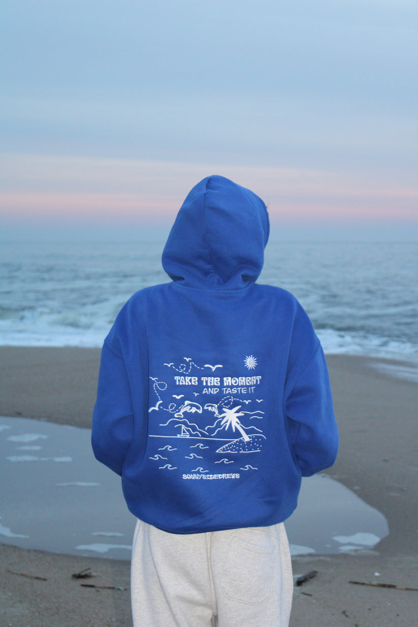 (PRE-ORDER) Take the Moment and Taste It Oversized Embroidered Hoodie ...