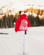 “Sunny Side Ski Club” Oversized “Scarlet” Embroidered Hoodie