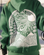 “Sunny Side Ski Club” Oversized “Evergreen” Embroidered Hoodie