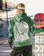 “Sunny Side Ski Club” Oversized “Evergreen” Embroidered Hoodie