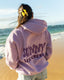 “Lavender” Basic Oversized Embroidered Hoodie