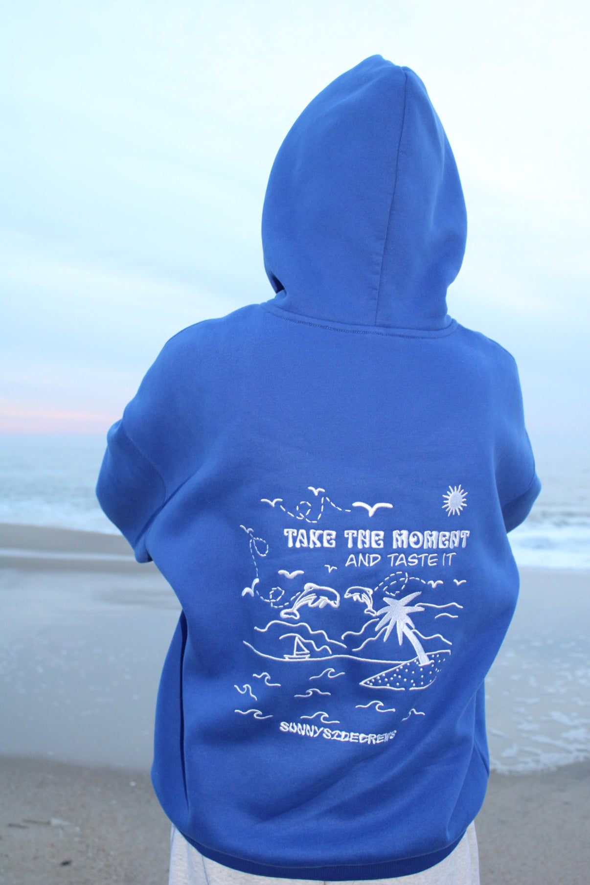 (PRE-ORDER) Take the Moment and Taste It Oversized Embroidered Hoodie ...