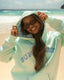 Classic Sunny Side Embroidered Oversized "Mint" Hoodie