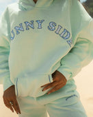 Classic Sunny Side Embroidered Oversized "Mint" Hoodie