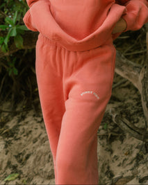 “Coral” Cloud Straight Sweatpants