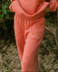 “Coral” Cloud Straight Sweatpants