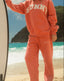 “Coral” Cloud Straight Sweatpants